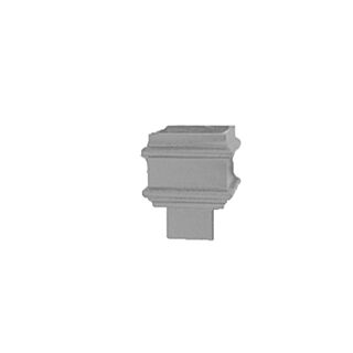 Cast Iron 4" x 3" Rectangular Socket without Ears - Transit Primed