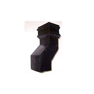 Cast Iron 4" x 3" Rectangular 120 °. Offset 4in (114mm) - Painted Finish