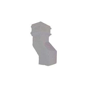 Cast Iron 4" x 3" Rectangular 135 ° Plinth Offset 6in (152mm) without Ears - Transit Primed