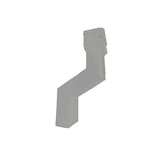 Cast Iron 4" x 3" Rectangular 120 °.Offset 12in (304mm) - Transit Primed