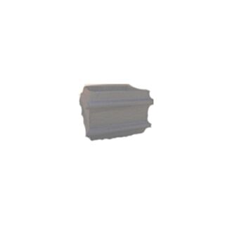 4" Inch x 3" Inch (100 x 75mm) Rectangular Cast Iron Socket without Ears - Transit Primed