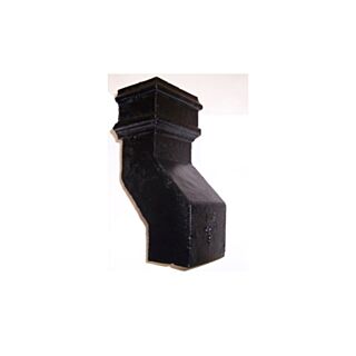 Cast Iron 4" x 3" Rectangular 135 ° Plinth Offset 6in (152mm) without Ears - Painted Finish
