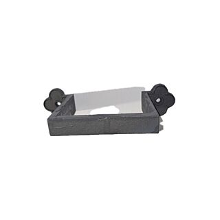 Cast Iron 4" x 3" Clover Leaf Rectangular Ear Belt - Transit Primed