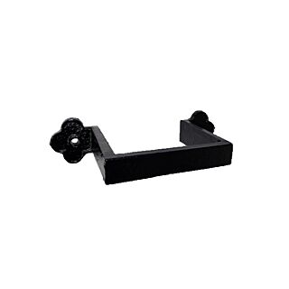 Cast Iron 4" x 3" Clover Leaf Rectangular Ear Belt - Painted Finish