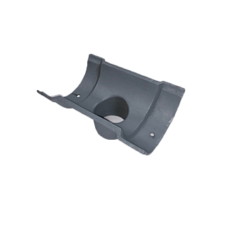 4 1/2" Beaded Half Round 2 1/2" Outlet - Transit Primed