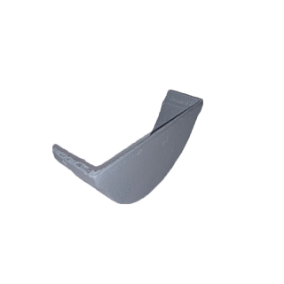 4 1/2" Beaded Half Round Stop End Internal - Transit Primed