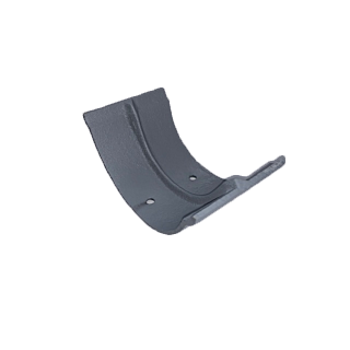 4 1/2" Beaded Half Round Union Clip - Transit Primed