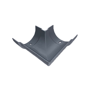 5" x 3" Deep Half Round Combined 90 ° Angle - Transit Primed