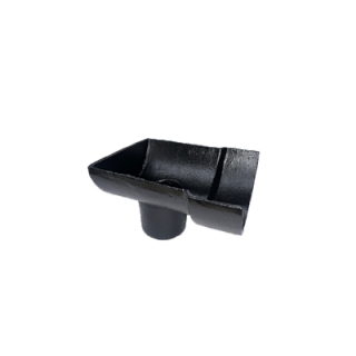 4 1/2" Half Round Dropend 3" Outlet Socket