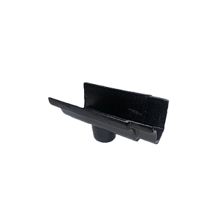 6" x 4" Moulded Gutter Running 4" Outlet with Single Spigot Socket