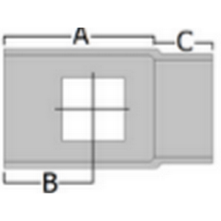 5" x 4" Moulded Gutter Running 4" x 3" Outlet with Single Spigot Socket