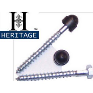 M8 Coach Bolt - 75mm Long - c/w Coloured Cap