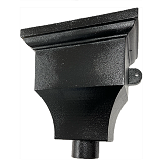Heritage Cast Iron Royal Ornamental Hopper c/w  x Â(100 x 75mm) Outlet - Size: 305mm(W) x 197mm(D) x 275mm(H) Available in Transit Primed or Painted Finish