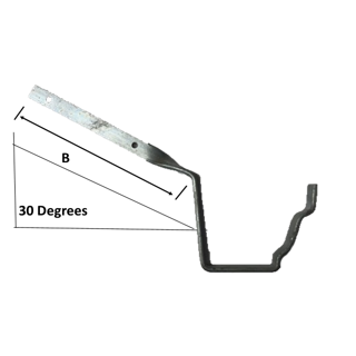 4" Half Round Rafter Bracket Side Fix