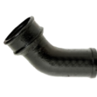 4'' (100mm) LCC Soil Pipe 135° Bend, Bitumen Black Finish