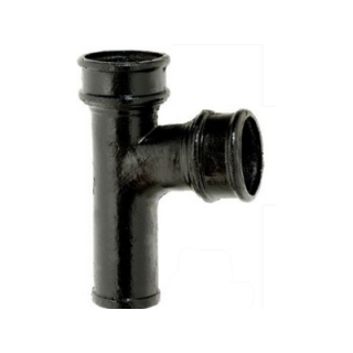2" (50mm) LCC Soil Pipe 92 ° Branch, Bitumen Black Finish