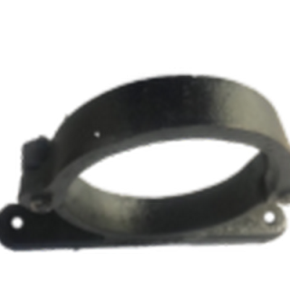 2" (50mm) LCC Soil Holder Bat Screw to Wall, Bitumen Black