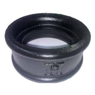 4'' (100mm) LCC Soil Loose Socket No Ears, Bitumen Black Finish