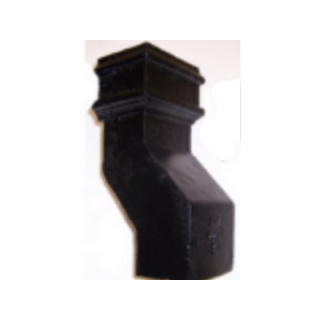 Cast Iron 4" x 3" Rectangular 135 ° Plinth Offset 3in (76mm) without Ears