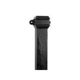 Cast Iron 4" x 3" Rectangular 3ft (0.9m) Pipe Length with Ears