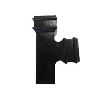 Cast Iron 4" x 3" Rectangular 92.5 ° Branch Left & Right w/o Ears - Painted Finish