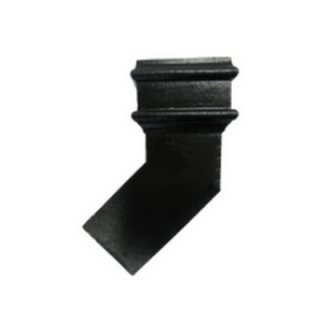 Cast Iron 4" x 3" Rectangular 135 ° Bend Left & Right without Ears