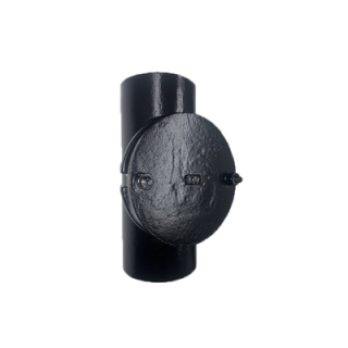 4" (100mm) Round LCC Push Fit Soil Access Pipe with Round Door