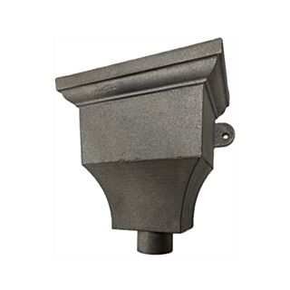 Heritage Cast Iron Royal Ornamental Hopper c/w 2 1/2"(65mm) Outlet - Transit Primed