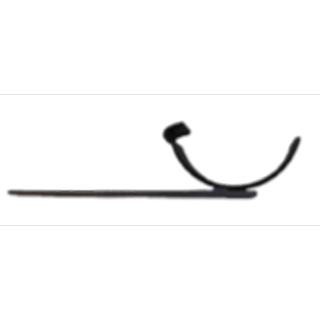 5" Beaded Half Round Drive Bracket - Galvanised Finish