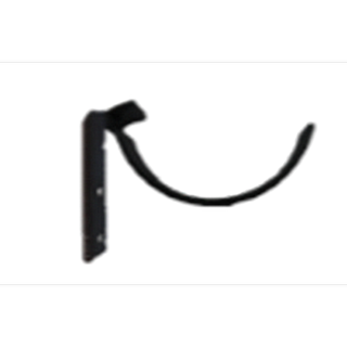 5" Beaded Half Round Repair Bracket - Galvanised Finish