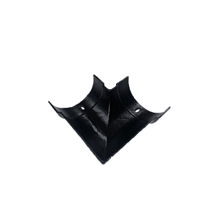 5" x 3" Deep Half Round Combined 90 ° Angle - Painted Finish