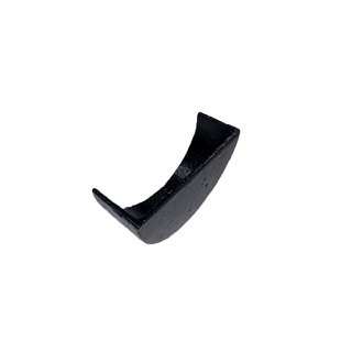5" x 3" Deep Half Round Stop End External - Painted Finish