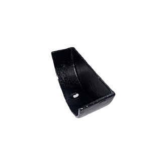 5" x 3" Deep Half Round Stop End Internal - Painted Finish