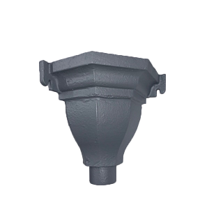 Cast Iron Corner Hopper c/w 2 1/2"(65mm) - Transit Primed