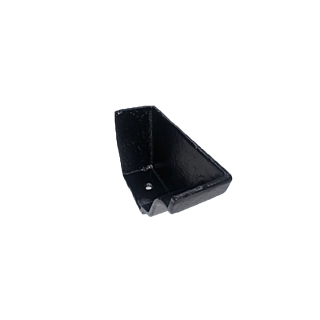 5" x 4" Moulded Gutter Stop Ends Internal Right Hand - Transit Primed