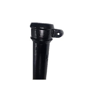 2 1/2" Round 6ft (1.83m) Pipe Length with Ears - Painted Finish
