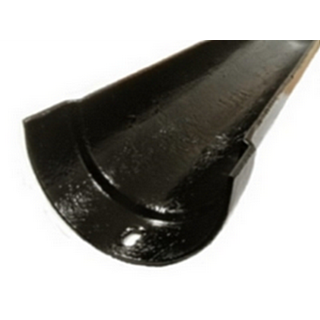 5" x 3" Deep Half Round Gutter 1.83m Length - Transit Primed