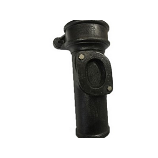 4'' (100mm) LCC Soil Access Pipe c/w Ears, Bitumen Black Finish