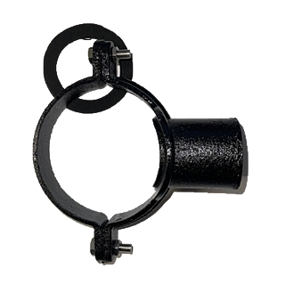 4" (100mm) Cast Iron Round LCC Push Fit Soil Strap on Boss c/w 2" Push-Fit Spigot (Connects to SX20 Socket)