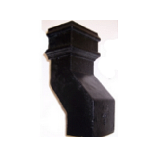 Cast Iron 4" x 3" Rectangular 135 ° Plinth Offset 3in (76mm) without Ears - Painted Finish