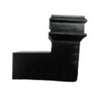 Cast Iron 4" x 3" Rectangular 92.5 ° Bend Front & Back without Ears - Painted Finish