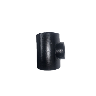 4" (100mm) Round LCC Push Fit Soil Boss Pipe c/w 2" Boss - Primed in Black, Grey or Red