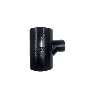 4" (100mm) Round LCC Push Fit Soil Single Unequal Branch 92.5 ° - 100mm to 50mm Arm - Primed in Black, Grey or Red